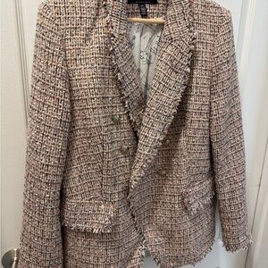 White House Black Market Multicolor Tweed Blazer